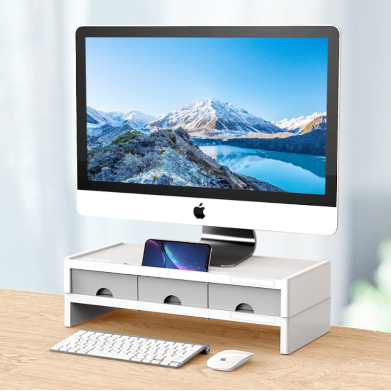 ORICO 14cm Desktop Monitor Stand with Drawers White for R449.00 at