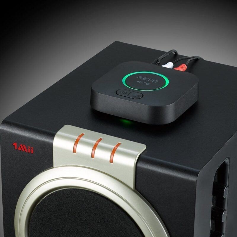 Reiie Bluetooth Audio Adapter with 3D and DSP - Black - Image 6