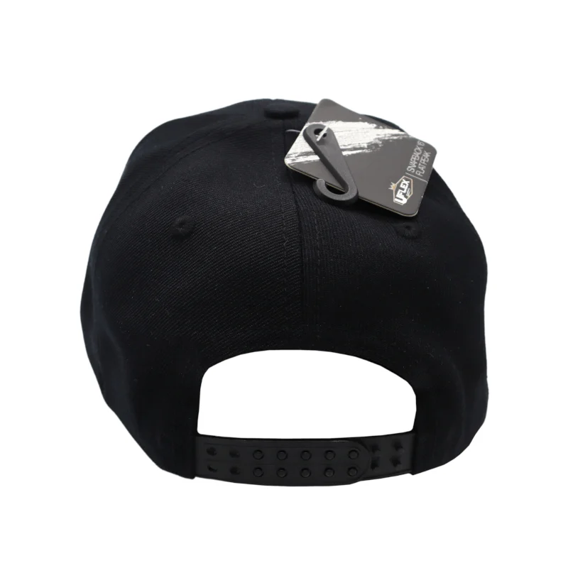 REDRAGON PREMIUM SNAPBACK FLAT PEAK CAP - BLACK - Image 3
