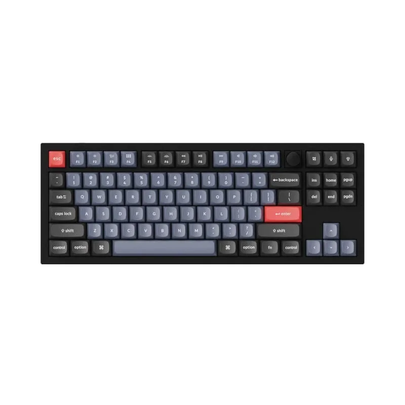 Keychron Q3 80% Red G Pro Switches Aluminium RGB Wired Keyboard - Black - Image 2