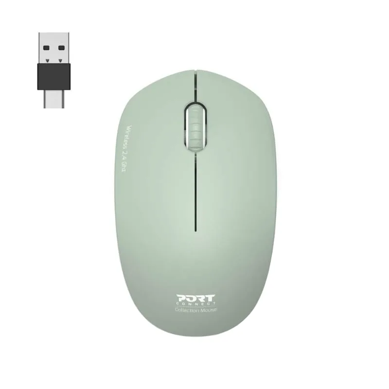 Port Connect MOUSE COLLECTION II WIRELESS Olive