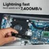 Crucial T500 500GB M.2 NVMe Gen4 NAND SSD - Image 3