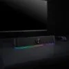 REDRAGON 2.0 Sound Bar ADIEMUS 2 x 3W RGB USB|Aux PC Gaming Speaker - Black - Image 6