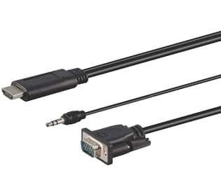 1.8M HDMI MALE TO VGA MALE WITH AUDIO CABLE