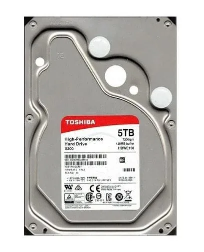 5TB Toshiba, 7200RPM, 128MB, 6Gbps, 3.5", SATA-III Hard Drive (ReNew)