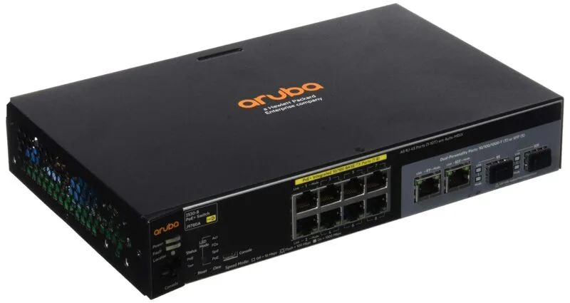 HP 2530-8-POE  SWITCH / Aruba 2530 switch with 8 power-over-Ethernet-plus ports and 2 dual personality ports