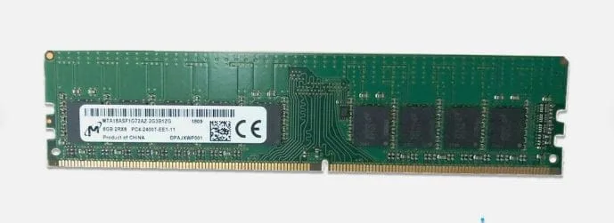 8GB Micron, DDR4-2400Mhz, ECC, UDIMM, PC4-19200, 2Rx8, Memory Module