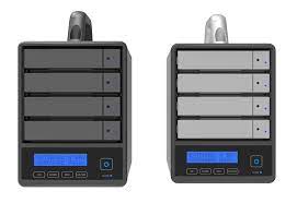 4 bay SR4-SB31+ SATA-eSATA + USB External Storage, with PD + DP function, Plus new version of Touch button panel