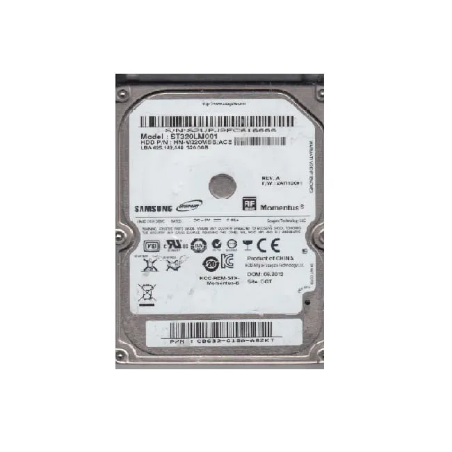 320GB Seagate Momentus, SATA, 3GB/s, 2.5”, 5400RPM, 8MB Cache, Notebook HDD