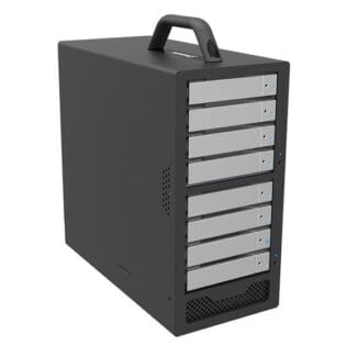 8-Bay Stardom SohoTank, 2x MiniSAS 6G/12G, 8x3.5''/2.5'' SAS/SATA HDD/SSD, Removable Drive Tray, Built-in Power Supply, High Performance / Speed External Storage Enclosure