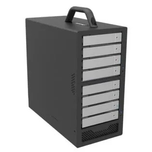 8-Bay Stardom SohoTank, 2x MiniSAS 6G/12G, 8x3.5''/2.5'' SAS/SATA HDD/SSD, Removable Drive Tray, Built-in Power Supply, High Performance / Speed External Storage Enclosure