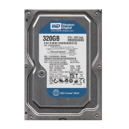 320GB Western Digital 3.5" SATA 7200rpm 16MB