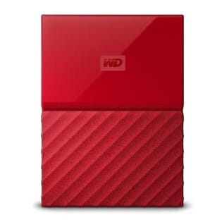 2TB WD My Passport 2.5" USB 3.0 Portable Hard Drive, Red, Retail Box