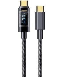 100W Type-C to Type C Digital Display Cable Fast Charging 100W PD Type C to Type C Cable For Xiaomi HUAWEI Macbook iPad (1Metre)