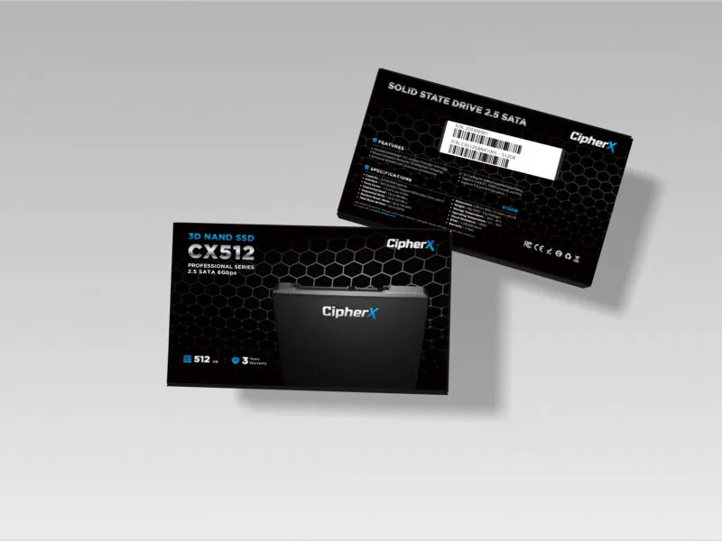 512GB CipherX, CX512 PRO 2.5", 3D NAND TLC, NANDXtend ECC Data Protect, SLC Caching, SATA-6Gbps (0.5 DWPD) (TCG and AES Encryption support) SSD