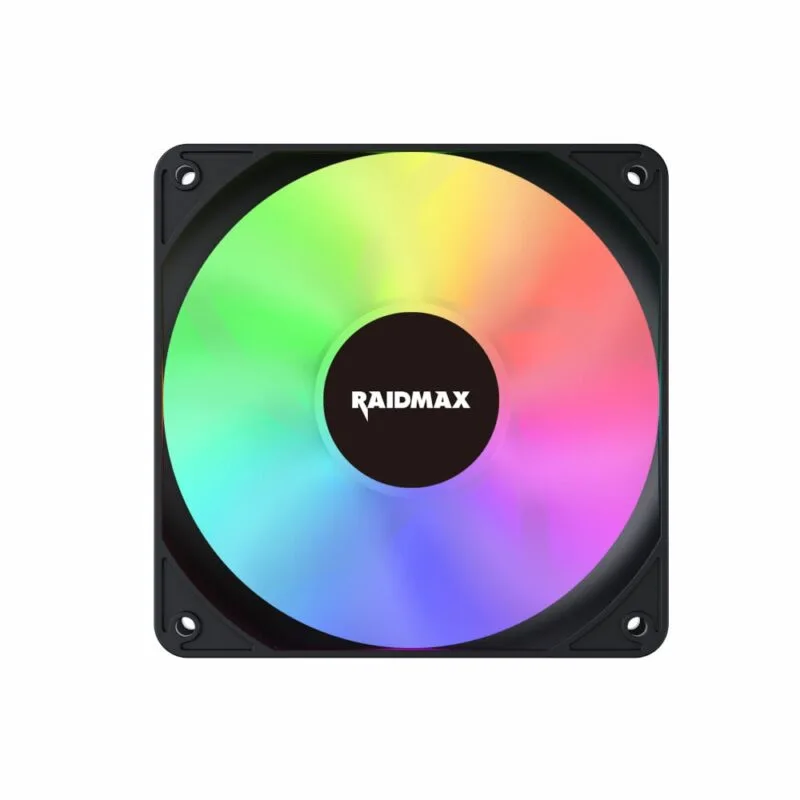 Raidmax NVX120FBDC4 120mm 3pin ARGB 4in1 Fan - Black - Image 2