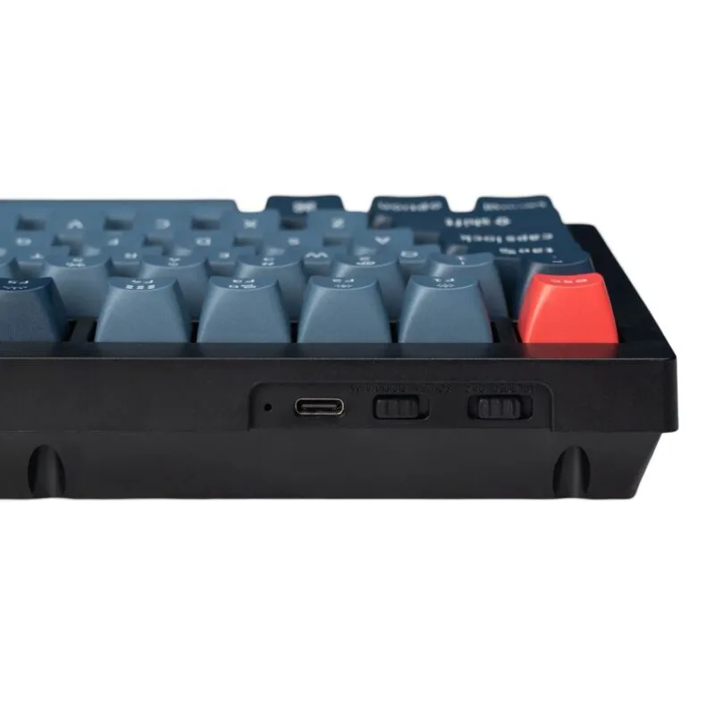 Keychron V6 Max QMK/VIA RED Wireless Custom Mechanical Keyboard | RED Switch - Black - Image 4