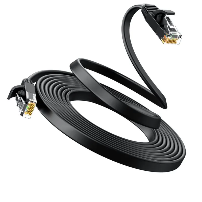 UGREEN NW102 Cat6 U/UTP Flat Ethernet Cable 1m - Black - Image 3