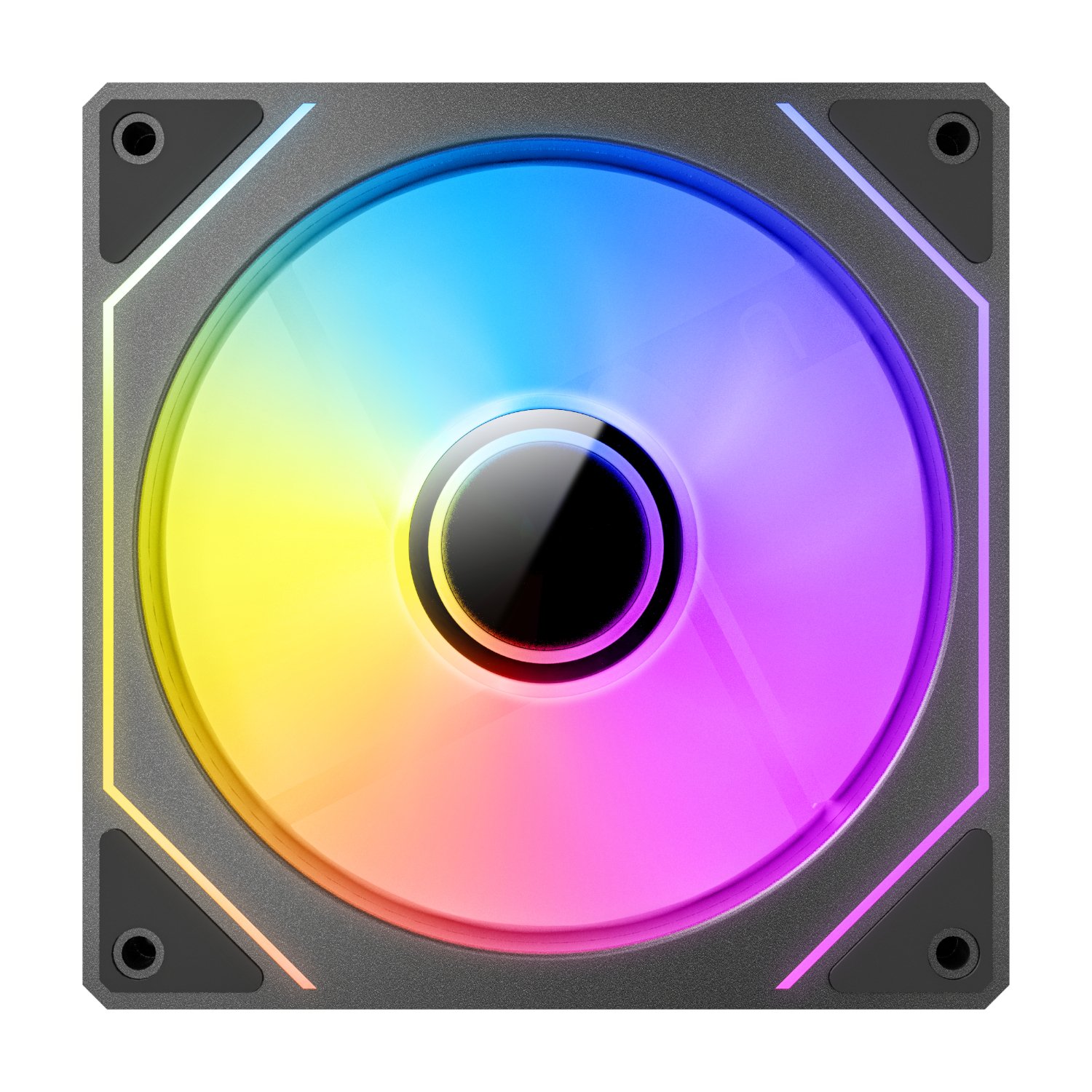 Antec VISION PWM 120mm ARGB Reverse Infinity Mirror Case Fan 3 Pack Black - Image 4