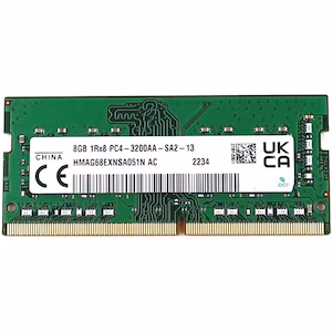8GB Hynix, 1Rx8, DDR4-3200Mhz, PC4-25600, 260 Pin, Non-ECC, 1.2V, CL22, SODIMM Notebook Memory Module