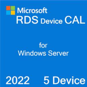Microsoft Windows Server 2022 User Remote Desktop Service RDS Cals (5 Cal)