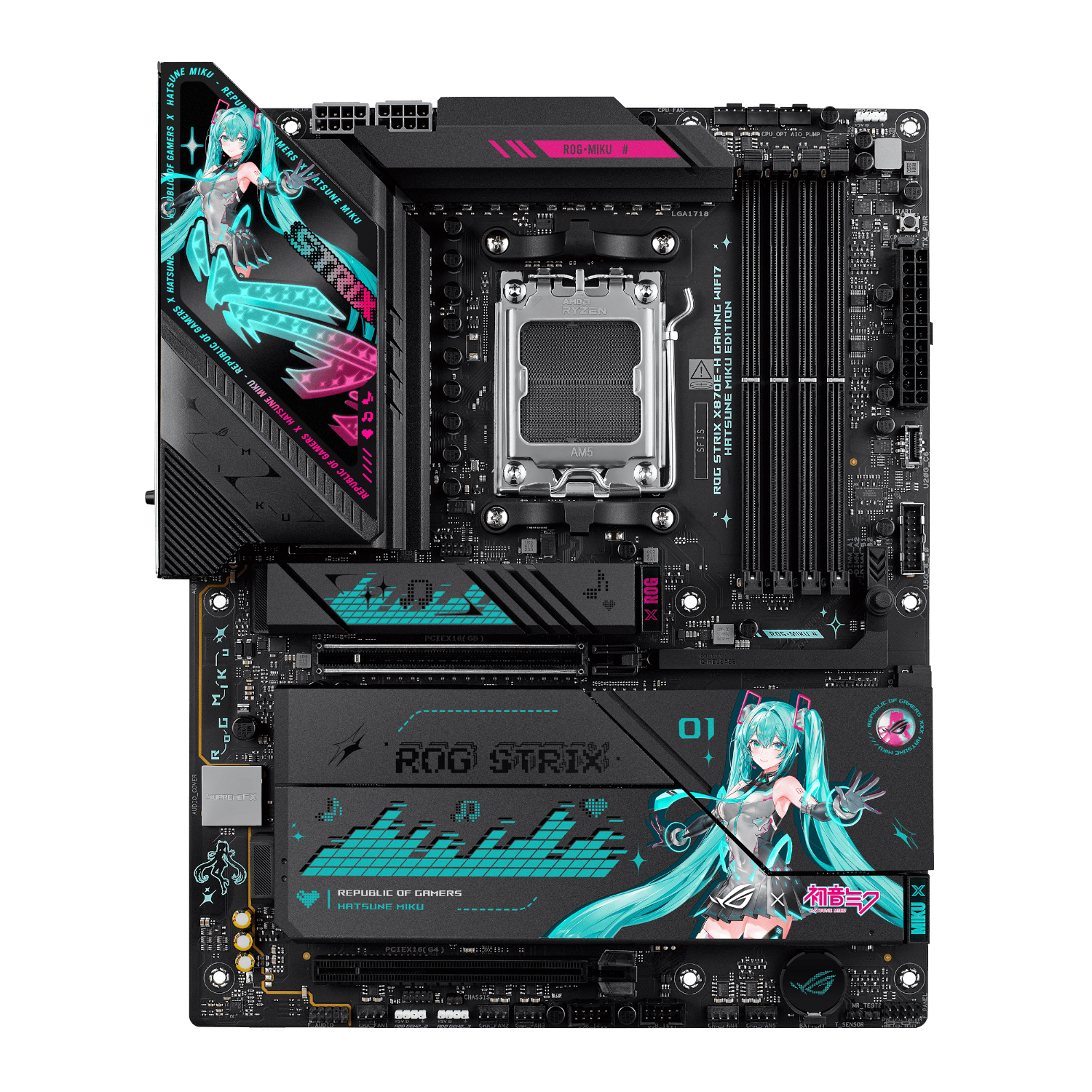 PCBuilder Ryzen 7 9800X3D ASUS X MIKU Windows 11 Gaming PC - Image 12