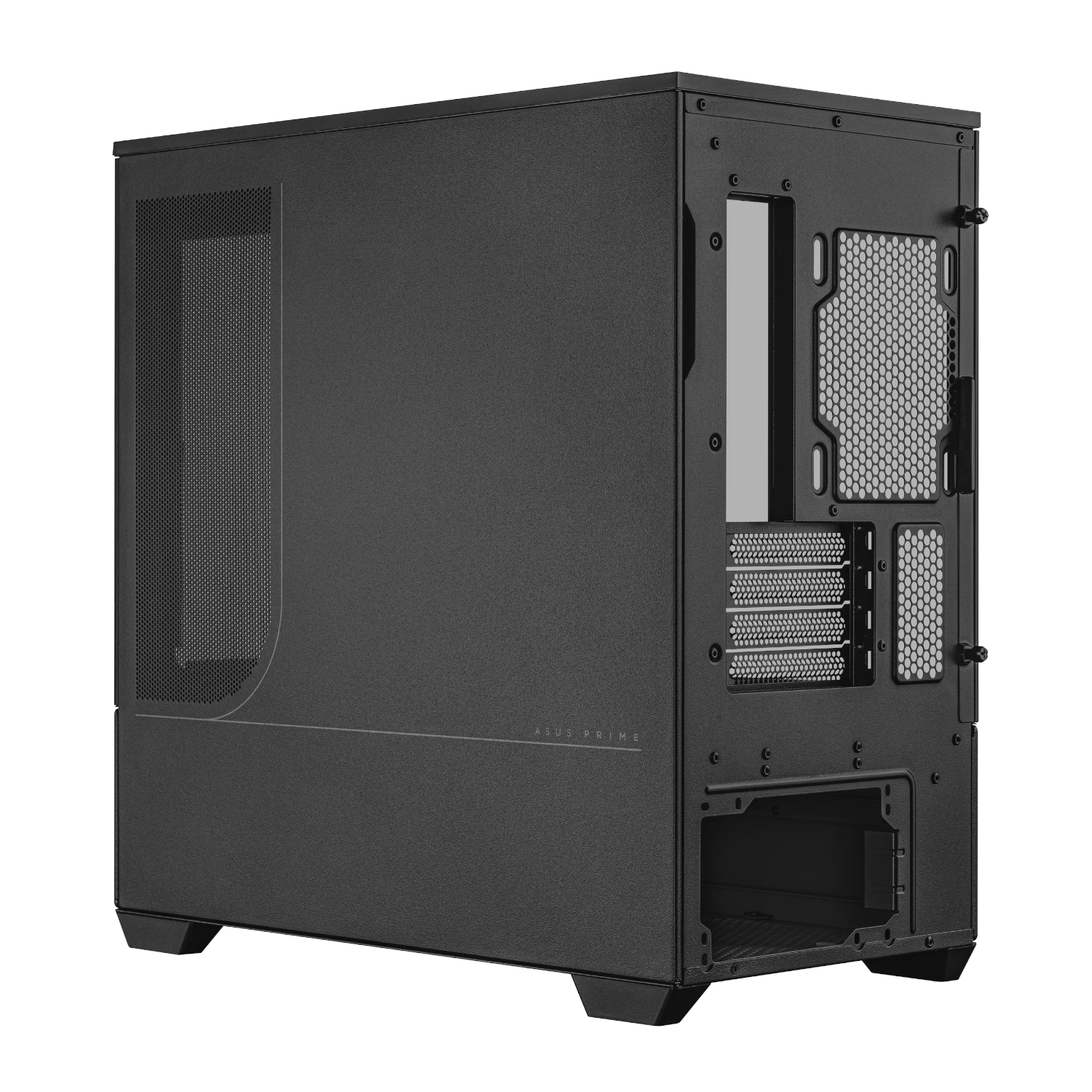 Asus Prime AP202 Curved Tempered Glass Micro-ATX Chassis – Black - Image 5