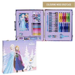 42 PIECE COLOURING STATIONERY BRIEFCASE- FROZEN