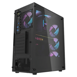 darkFlash Computer Case DK351 Black (with 4 ARGB Fans)