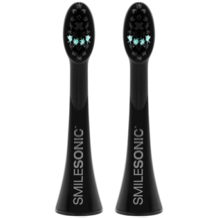 2 Replacement toothbrush heads - Black