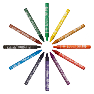 Frozen 12 Wax Crayons Multi