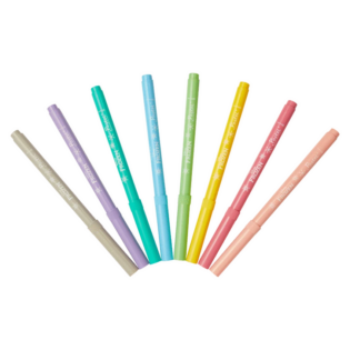 Frozen 8 Pastel Colour Fibre Markers Multi
