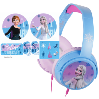 Disney Frozen Auxiliary headphones with 11 Stickers