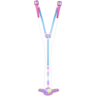 Disney Frozen Double Karaoke Mic Stand with Colourful Lights