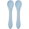 Echo Baby Silicone Feeding Spoons 2-Pack - Powder Blue