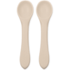 Echo Baby Silicone Feeding Spoons 2-Pack - Ivory
