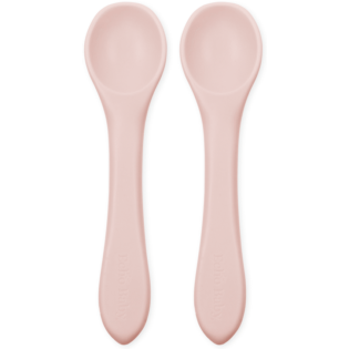 Echo Baby Silicone Feeding Spoons 2-Pack - Rose
