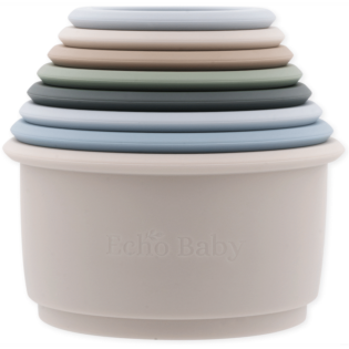 Echo Baby Silicone Stacking Cups - Ocean