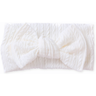 Echo Baby Bow Headband - Snow