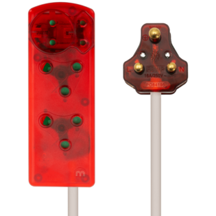 Ellies 4 Way High Surge Extension Lead - 3M