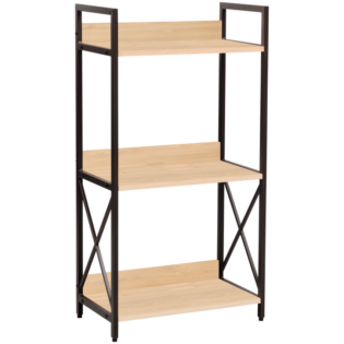 Everfurn Scandanavian Bookcase Medium with Steel Frame
