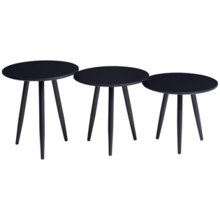 Everfurn Wooden Finish 3 - Piece Monaco Coffee Table