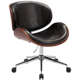 Amos Mid Back Office Chair - Black