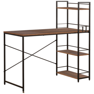 Everfurn Regal Desk - Dark Oak