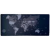 Everfurn Desk Mat - World Map - Large - Black - Non-Slip