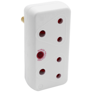 Ellies 2-Way Medium Surge Adaptor - White