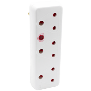 Ellies 3-Way Medium Surge Adaptor - White