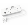 Ellies 4-Way Multiplug - 2 x USB 2.4a - 0.4m