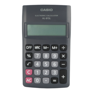 Casio HL 815 Pocket Calculator - Black