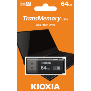 Kioxia U301- 64GB USB 3.2-GEN1-BLK